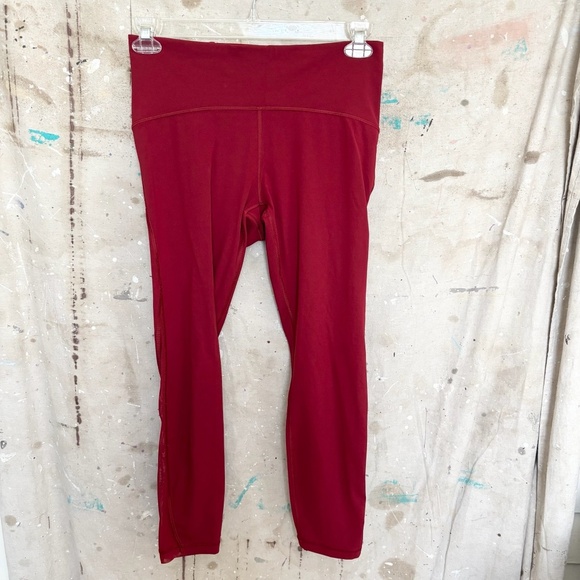 Lululemon Train Times 7/8 Pant 25", Dark Sport Red - Picture 2 of 4